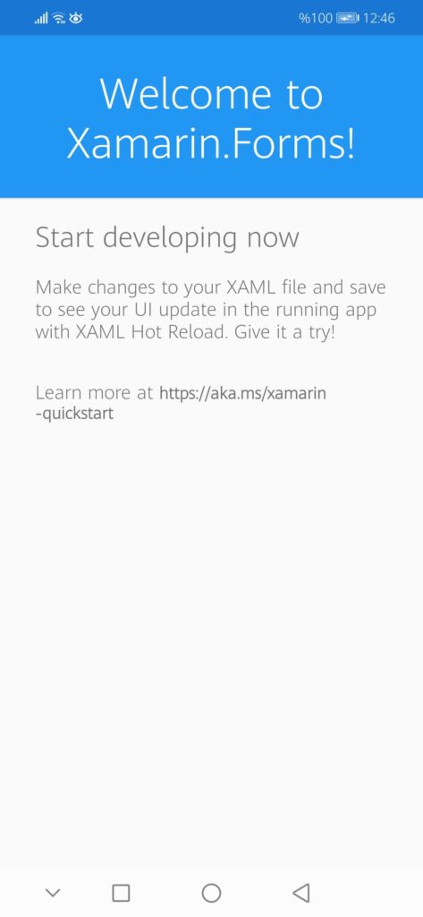 Xamarin Forms Main Theme
